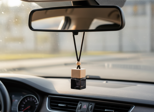 Zwarte luxe auto parfum diffuser met geïnspireerde damesgeur