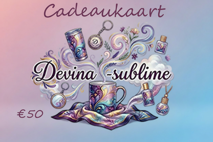 Devina-sublime cadeau kaart