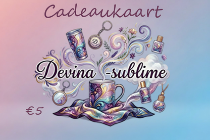 Devina-sublime cadeau kaart
