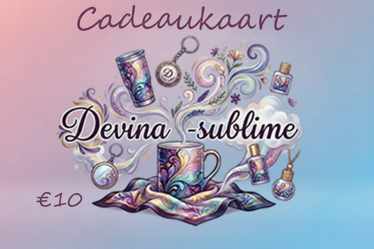 Devina-sublime cadeau kaart